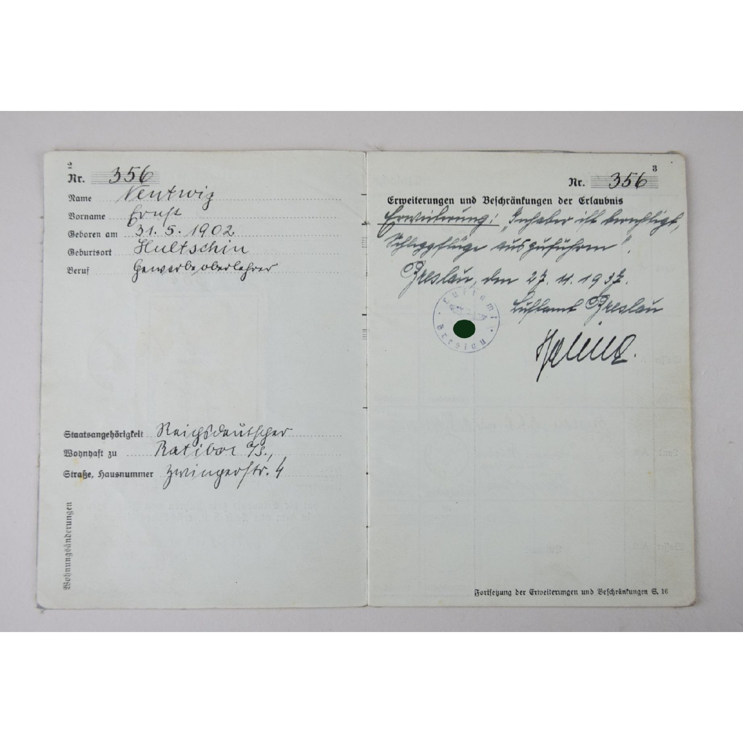 Luftwaffe Nachlass "Fallschirmjäger Batl. Crahs" mit Verleihung vom Panzerknacker (Sonderabzeichen), extrem selten! Luftwaffe Nachlass "Fallschirmjäger Batl. Crahs" mit Verleihung vom Panzerknacker (Sonderabzeichen), extrem selten!