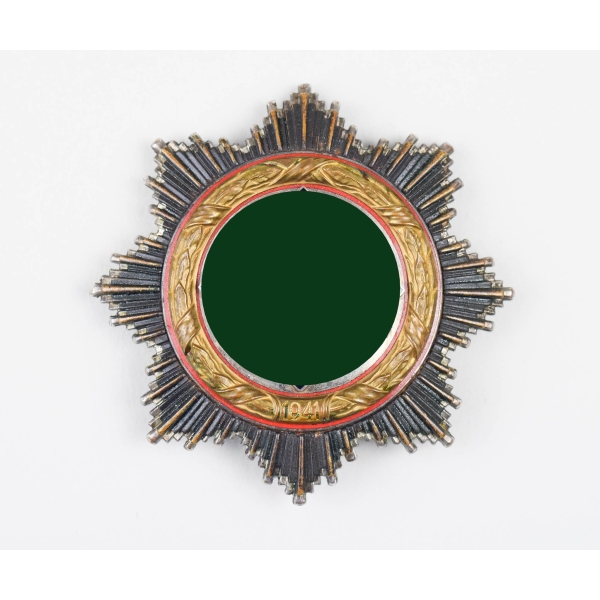 Deutsches Kreuz in Gold Herst. 20 "dotted" Version gepunktetes Datumsfeld, selten!