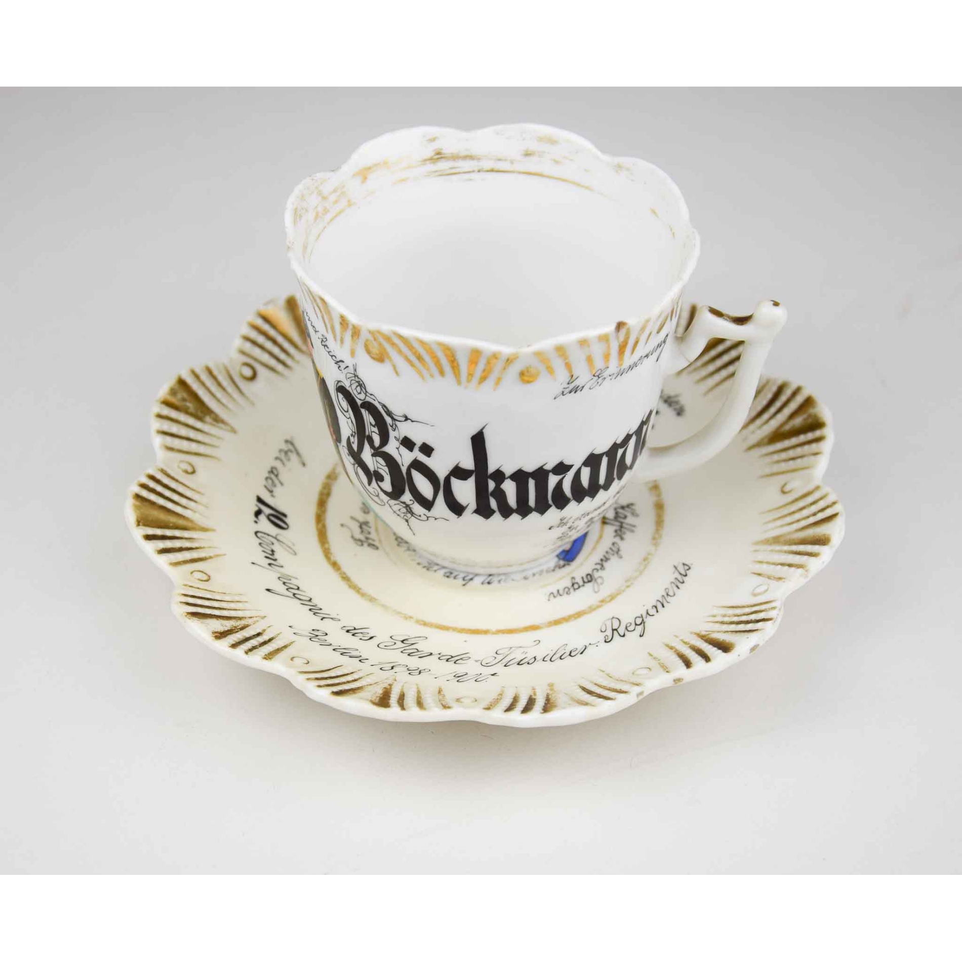 Reservistentasse "Zur Erinnerung an Berlin 1900" 12.Kompanie des Garde-Füsilier-Regiments Berlin 1898-1900 Reservistentasse "Zur Erinnerung an Berlin 1900" 12.Kompanie des Garde-Füsilier-Regiments Berlin 1898-1900