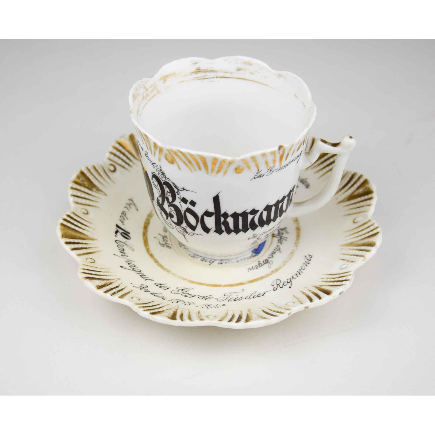 Reservistentasse "Zur Erinnerung an Berlin 1900" 12.Kompanie des Garde-Füsilier-Regiments Berlin 1898-1900 Reservistentasse "Zur Erinnerung an Berlin 1900" 12.Kompanie des Garde-Füsilier-Regiments Berlin 1898-1900