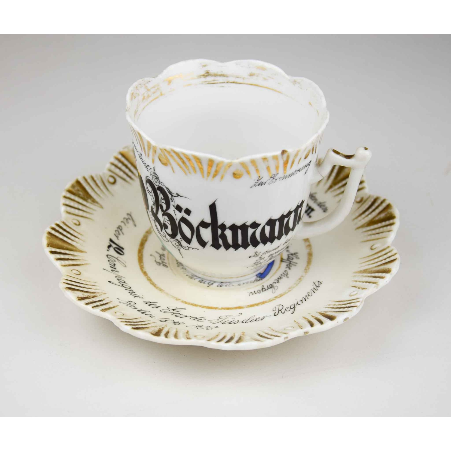Reservistentasse "Zur Erinnerung an Berlin 1900" 12.Kompanie des Garde-Füsilier-Regiments Berlin 1898-1900 Reservistentasse "Zur Erinnerung an Berlin 1900" 12.Kompanie des Garde-Füsilier-Regiments Berlin 1898-1900
