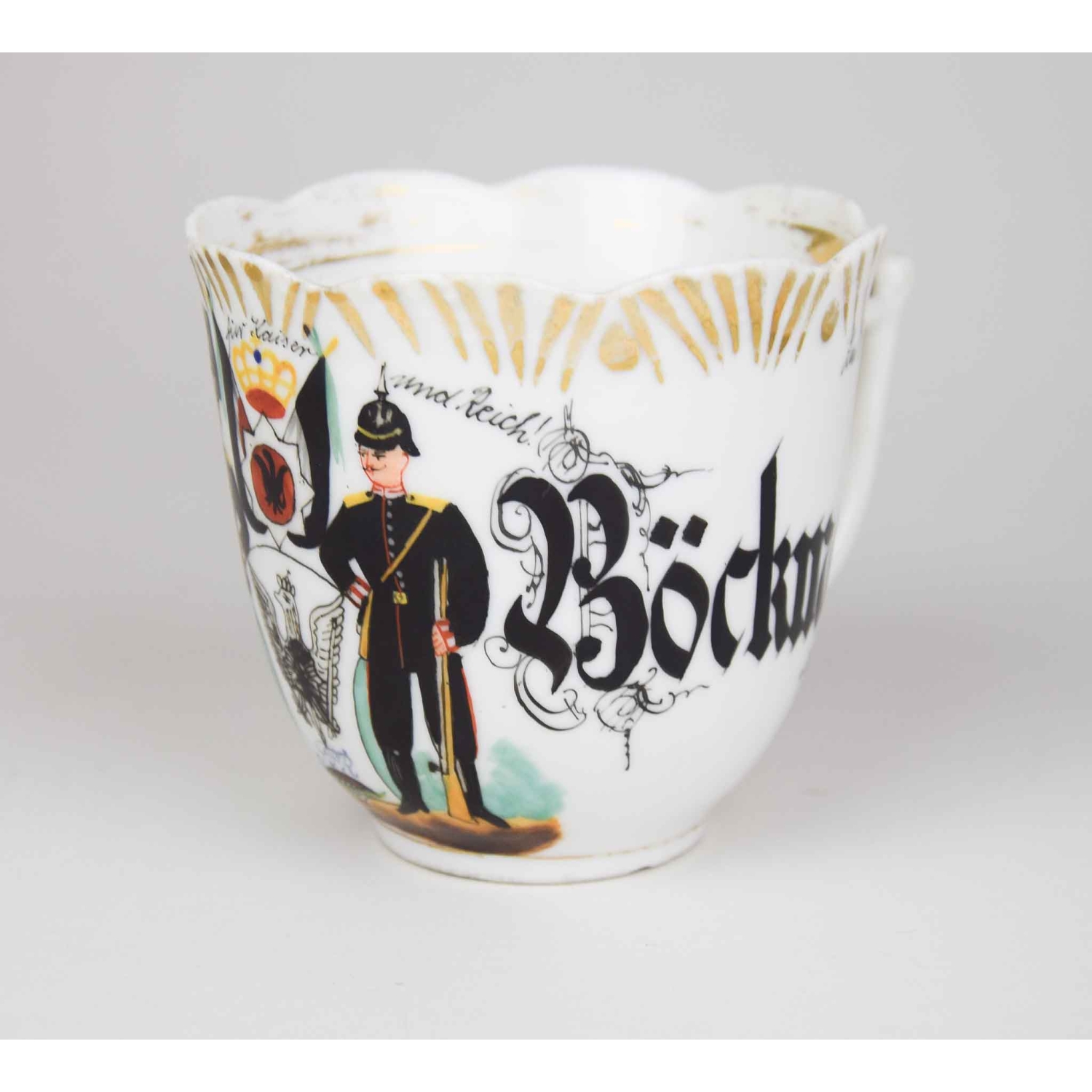 Reservistentasse "Zur Erinnerung an Berlin 1900" 12.Kompanie des Garde-Füsilier-Regiments Berlin 1898-1900 Reservistentasse "Zur Erinnerung an Berlin 1900" 12.Kompanie des Garde-Füsilier-Regiments Berlin 1898-1900