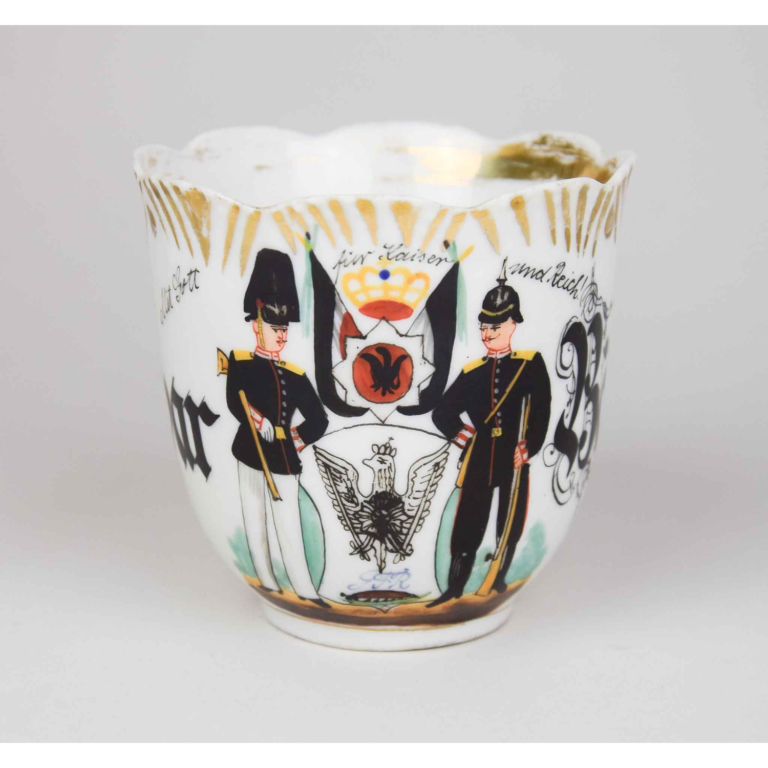 Reservistentasse "Zur Erinnerung an Berlin 1900" 12.Kompanie des Garde-Füsilier-Regiments Berlin 1898-1900 Reservistentasse "Zur Erinnerung an Berlin 1900" 12.Kompanie des Garde-Füsilier-Regiments Berlin 1898-1900
