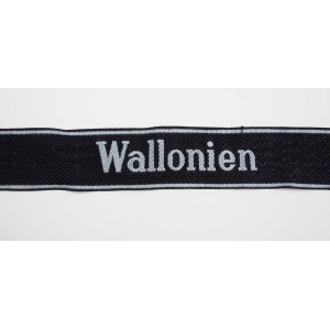 Waffen-SS Ärmelband "Wallonien" Mannschaften/Unterführer