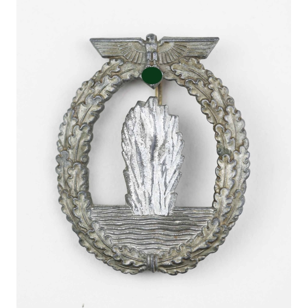 Kriegsmarine Minensucher Kriegsabzeichen Ludwig Bertsch, selten!
