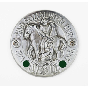 Plakette Steingutplakette "NSV Wir sind Sozialisten der Tat"