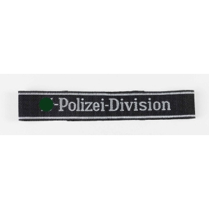 Waffen-SS Ärmelband "SS-Polizei-Division" für Mannschaften der 4. SS-Polizei-Panzergrenadier-Division
