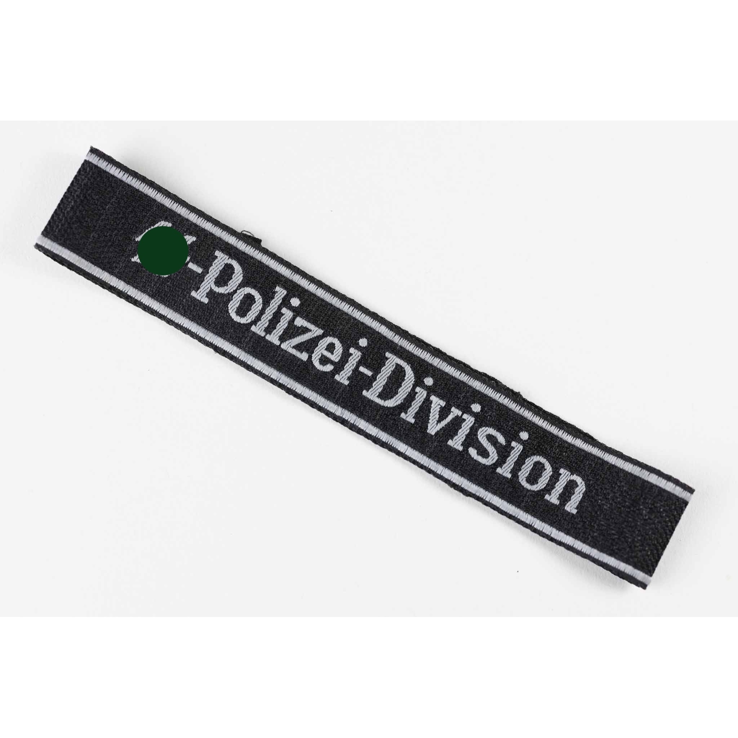 Waffen-SS Ärmelband "SS-Polizei-Division" für Mannschaften der 4. SS-Polizei-Panzergrenadier-Division Waffen-SS Ärmelband "SS-Polizei-Division" für Mannschaften der 4. SS-Polizei-Panzergrenadier-Division
