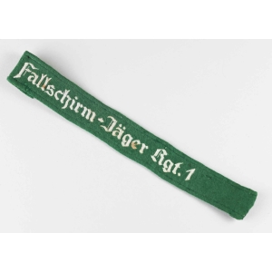 Luftwaffe Ärmelband "Fallschirm-Jäger Rgt. 1"