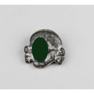 Waffen-SS früher Totenkopf für die SS-Schirmmütze in Cupal, RZM 499/41 (selten)