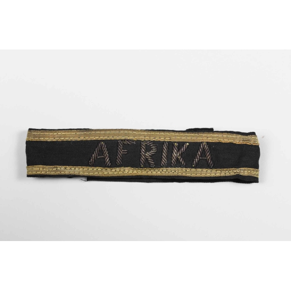 Ärmelband "Afrika" Kriegsmarine Ausführung für Offiziere, selten!