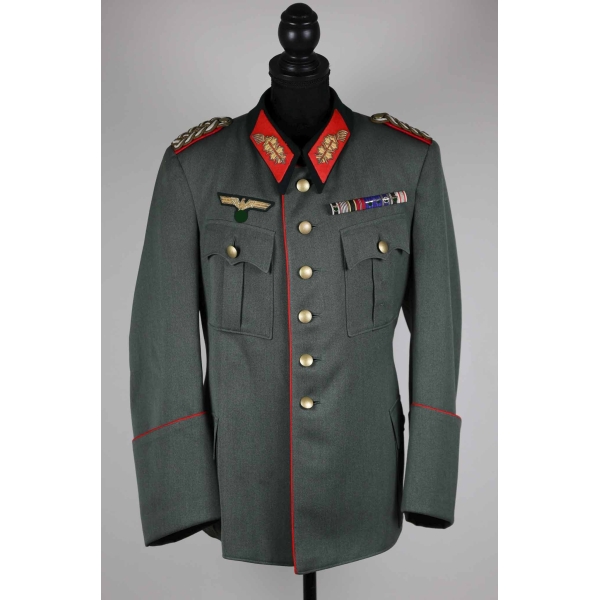 Wehrmacht Heer Feldbluse vom Generalmajor mit Feldspange Zustand 1-