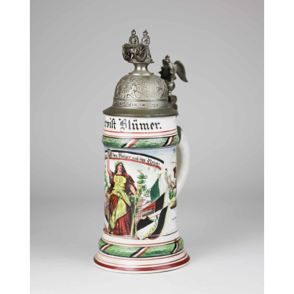 Reservistenkrug 2.reit. Battr. 4.Garde Feld-Art. Reg. Potsdam 1905-1908
