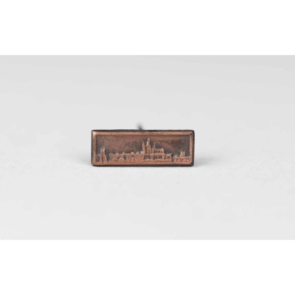 Spange "Prager Burg" Auflage 9mm