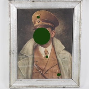 Los 345 - 3.Reich großes Führerbild als Chromolithographie, selten!