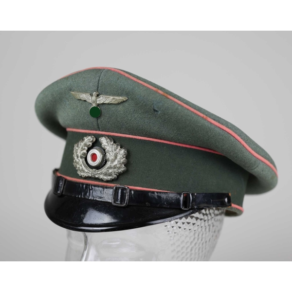 Los 285 - Wehrmacht Panzer Schirmmütze für Unteroffiziere u. Mannschaften Hersteller Holters (selten!)