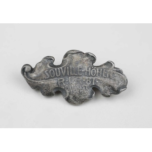 Souville-Abzeichen Eichenblatt 1. Weltkrieg "RIR 81" selten
