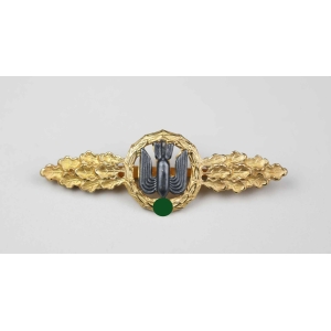 Frontflugspange für Kampfflieger in Gold, Zustand 1 MINT