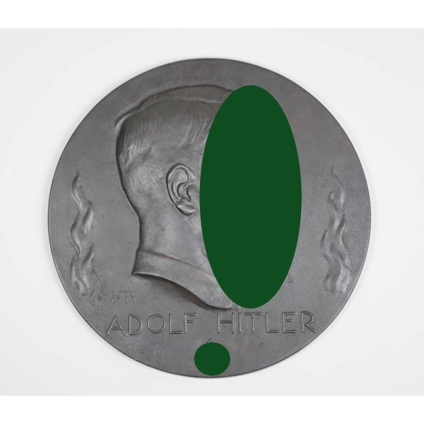 3.Reich Großes Wand Relief "Adolf Hitler" Künstersignatur G.Stock 1933