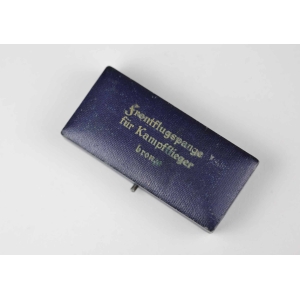 Etui zur Frontflugspange für Kampfflieger in Bronze
