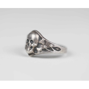 3. Reich Totenkopfring Kantinenring Silber