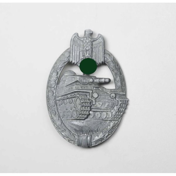 Panzerkampfabzeichen in Silber Herst. S&L "broad Pin"