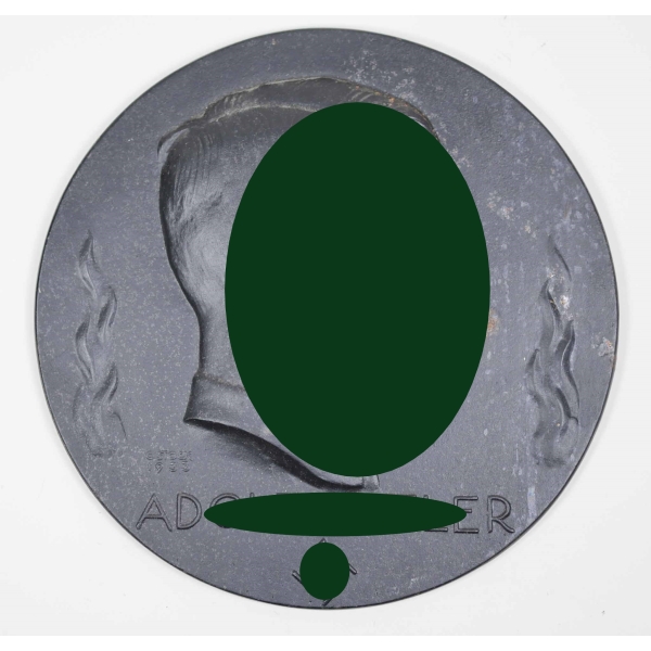 3.Reich Großes Wand Relief "Adolf Hitler" Künstersignatur G.Stock 1933