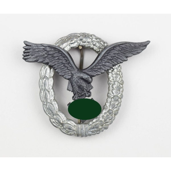 Flugzeugführerabzeichen der Luftwaffe Zink versilbert Zustand 1-2