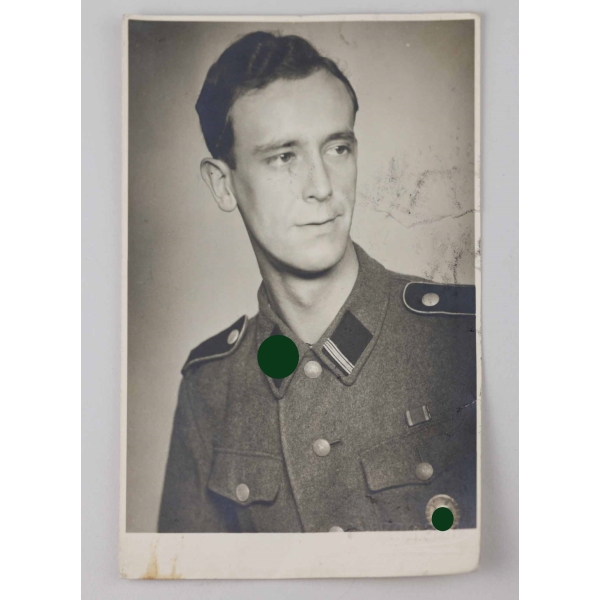 Waffen-SS Soldaten Portrait Postkarte