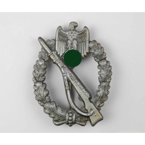 Infanterie Sturmabzeichen in Bronze mit Hersteller "w" Wurster, selten!  Zustand 1
