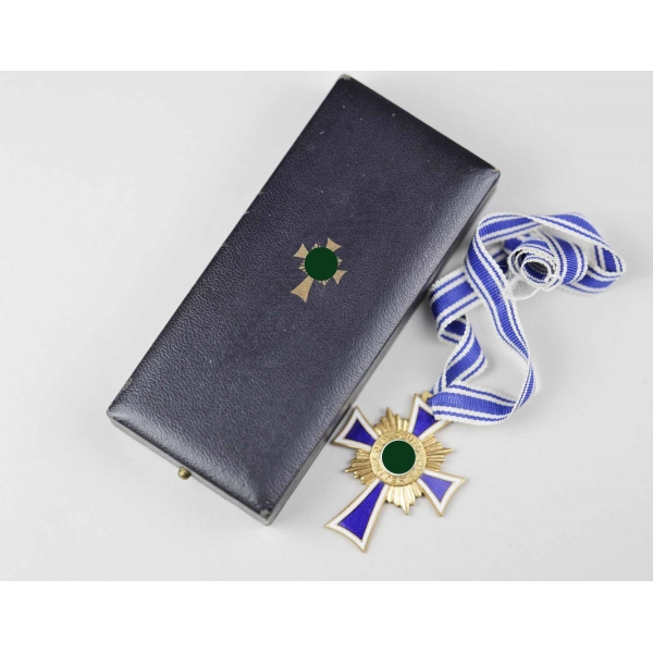Ehrenkreuz der Deutschen Mutter Mutterkreuz in Gold im Etui Alfred Stübbe, Berlin