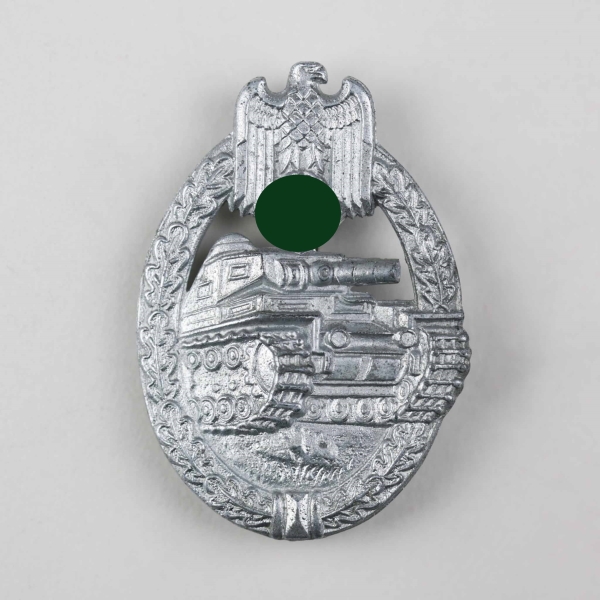 Panzerkampfabzeichen in Silber Wiedmann "ÜÜ" Zustand 1 MINT