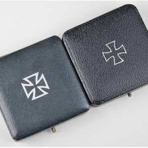 Leeres Etui für ein Eisernes Kreuz 1.Klasse 1939 in grün (!) selten! Zustand 1