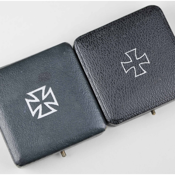 Leeres Etui für ein Eisernes Kreuz 1.Klasse 1939 in grün (!) selten! Zustand 1