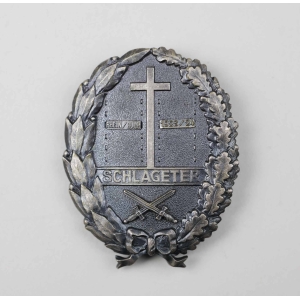 Freikorps Abzeichen Schlageter Schlageterschild für Kämpfer "Rhein/Ruhr 1923/24"  Zustand 1