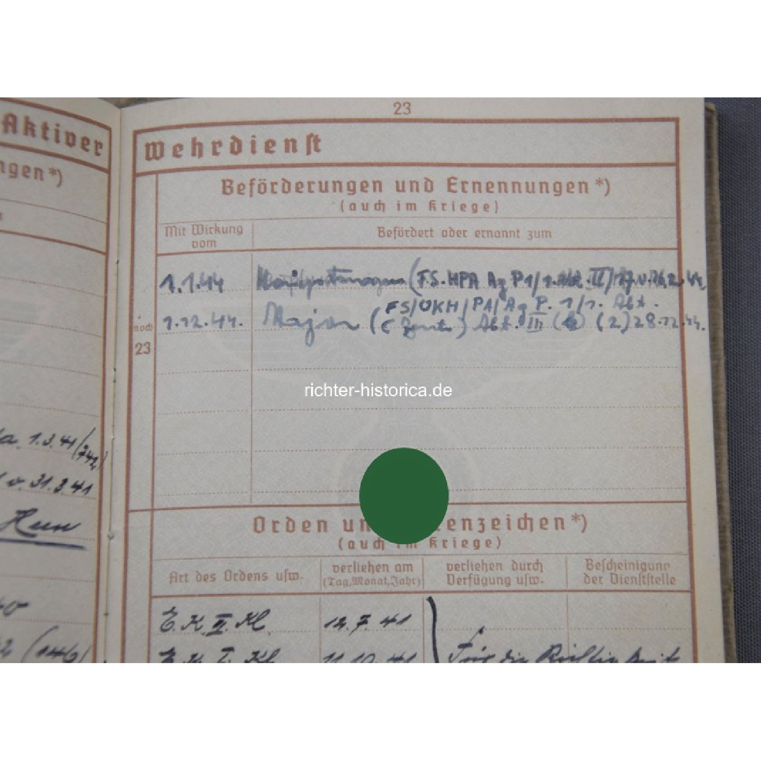Ritterkreuznachlass Siegfried Gerke Mindener Pionier 3./Panzer-Pionier-Bataillon 16, mit "L/52 900" RK extrem selten!