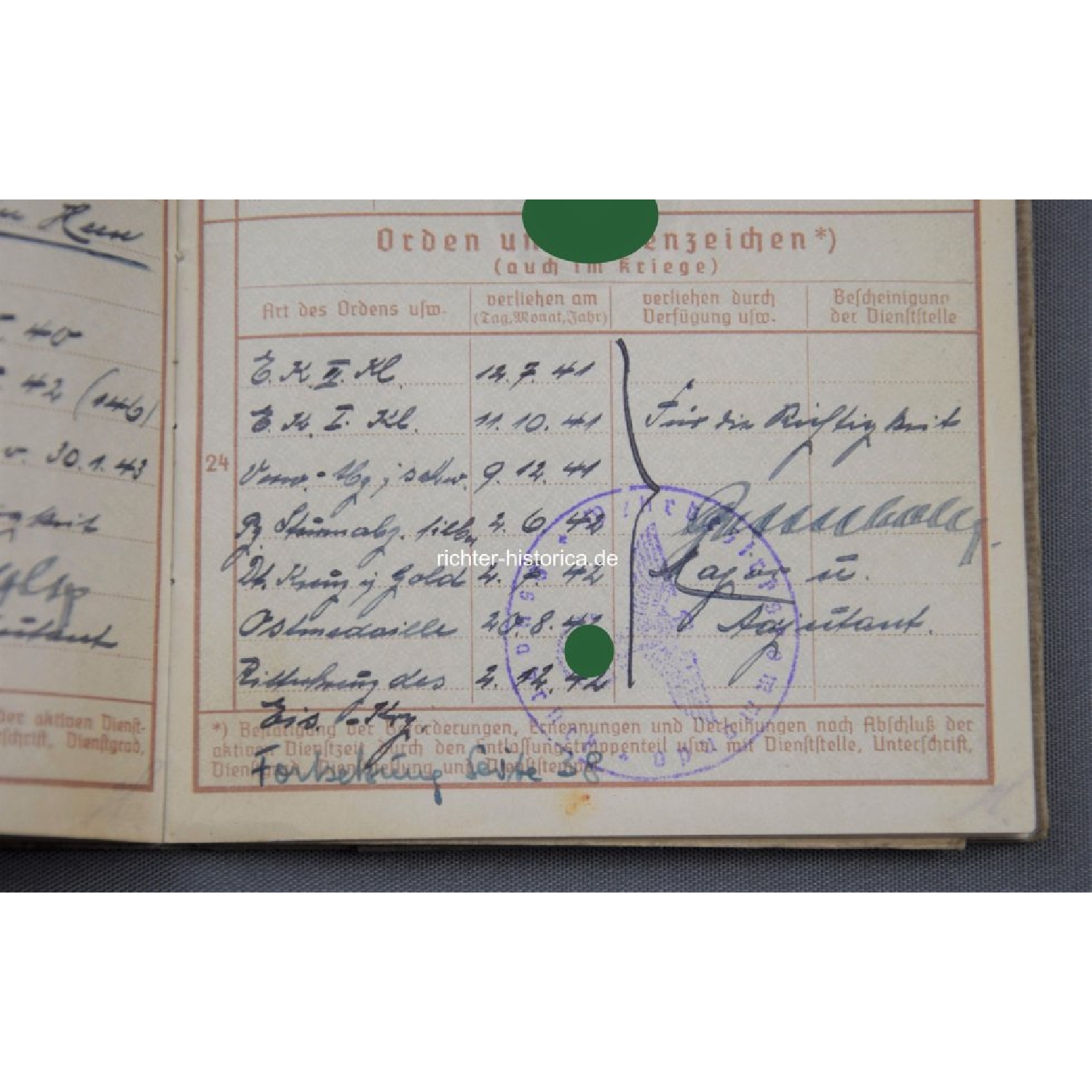 Ritterkreuznachlass Siegfried Gerke Mindener Pionier 3./Panzer-Pionier-Bataillon 16, mit "L/52 900" RK extrem selten!