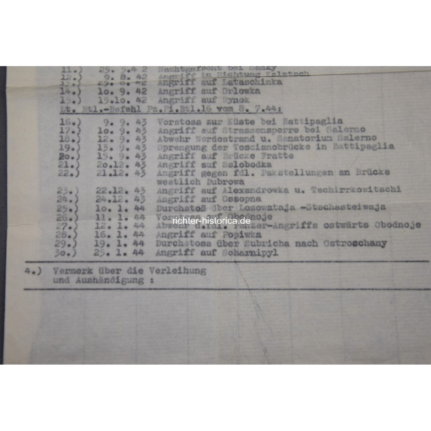 Ritterkreuznachlass Siegfried Gerke Mindener Pionier 3./Panzer-Pionier-Bataillon 16, mit "L/52 900" RK extrem selten!