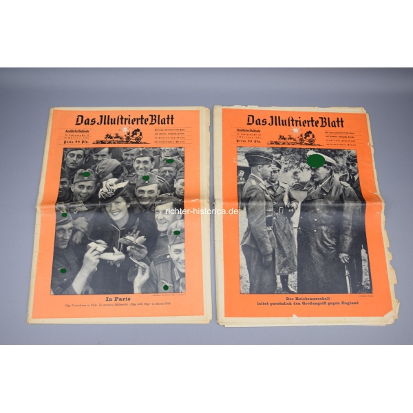 Konvolut 2 Zeitschriften "Das illustrierte Blatt nr.40/41 1940