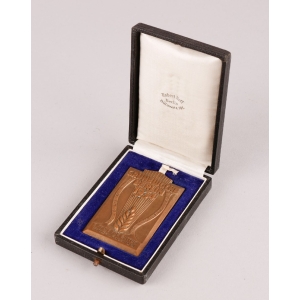 Plakette "Grüne Woche Berlin" 1934 im Etui "2.Preis für Butter" Robert Neff, Berlin