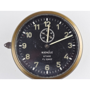 Luftwaffe Borduhr Kienzle 8 Tage Werk "FL 22602"