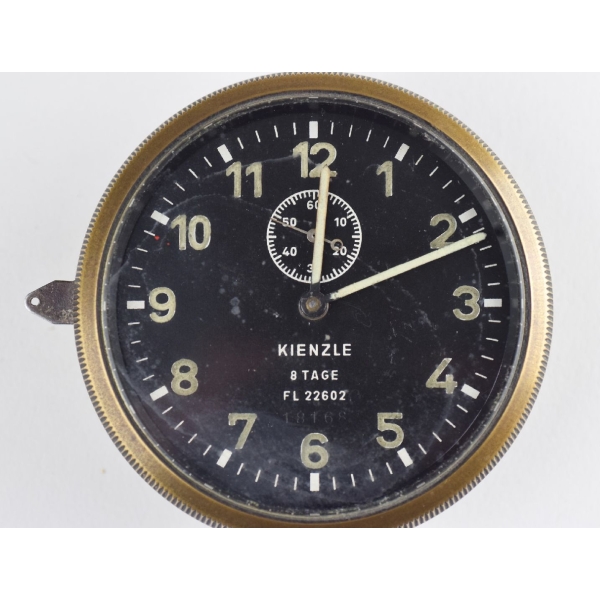 Luftwaffe Borduhr Kienzle 8 Tage Werk "FL 22602"