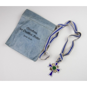 Ehrenkreuz Der Deutschen Mutter Silber In Verleihungstüte Petz & Lorenz, Metallwarenfabrik