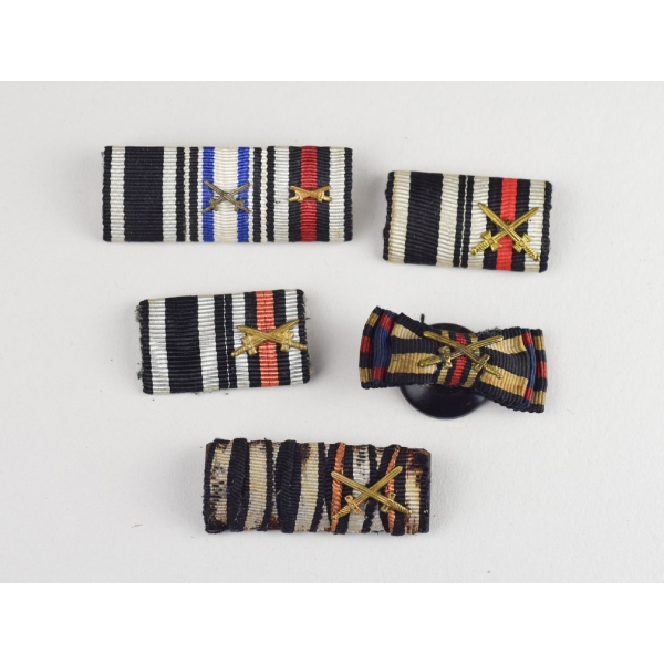 Konvolut 1.Weltkrieg Bandspangen/Feldspangen
